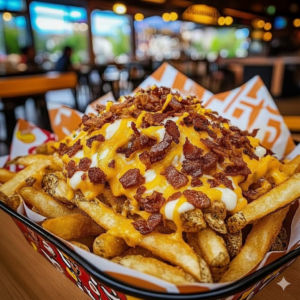Loaded Chips Boat (Serve with bacon cheese gravy )